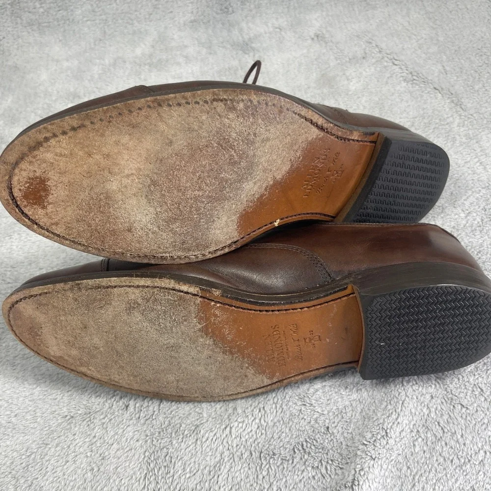 Allen Edmonds Dress Shoes Mens 11.5 Brown Park Avenue Oxford Cap Toe Leather